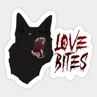 Love bites! Sticker